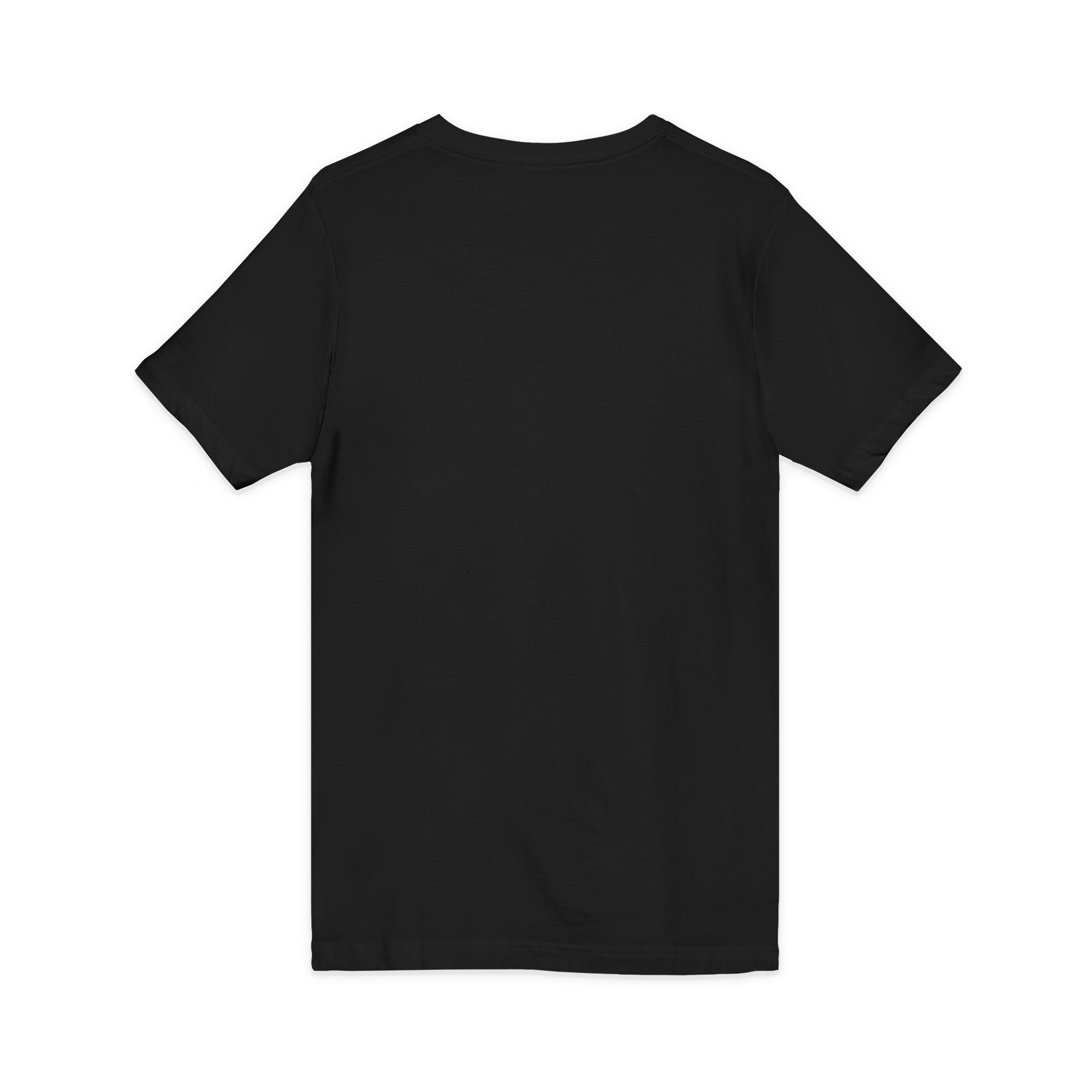 V-Neck Tee — "hand crafted" Rose Gold Script - Image 4