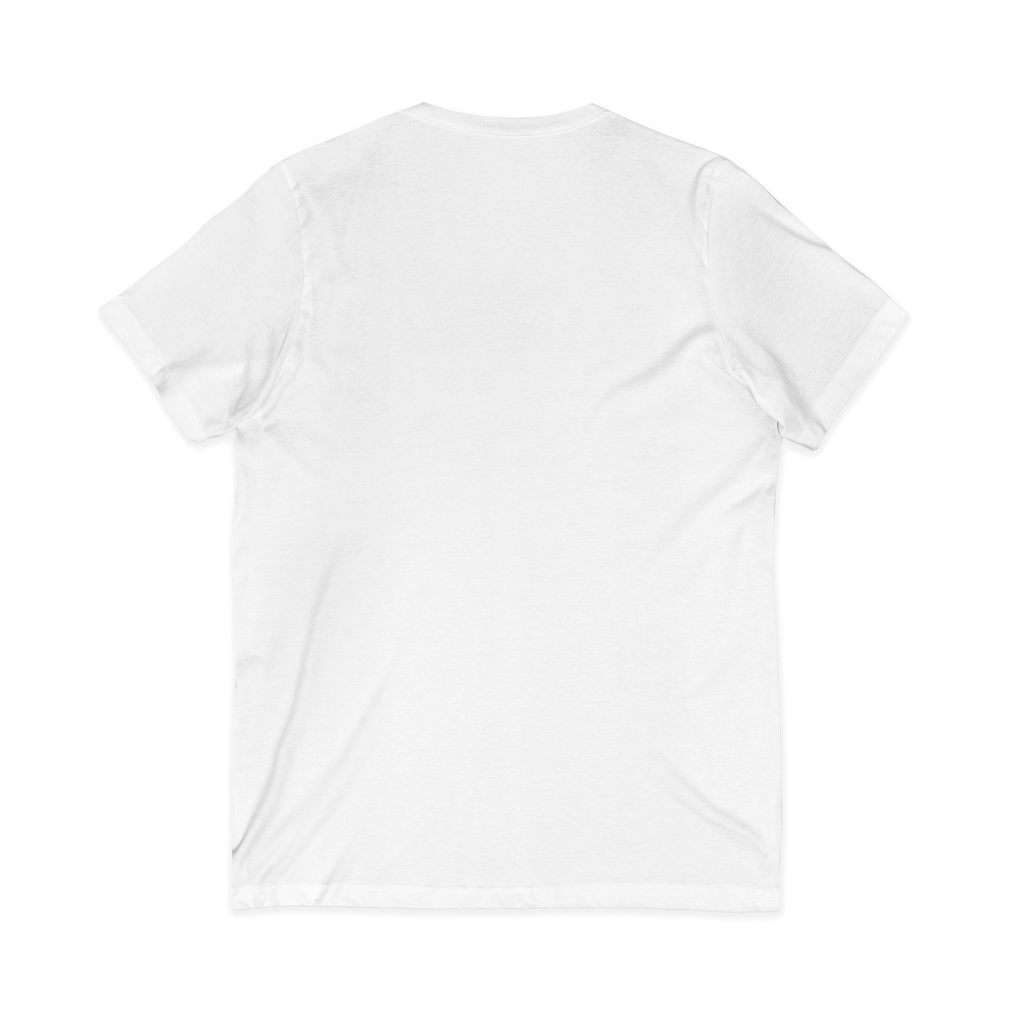 V-Neck Tee — "hand crafted" Rose Gold Script - Image 6